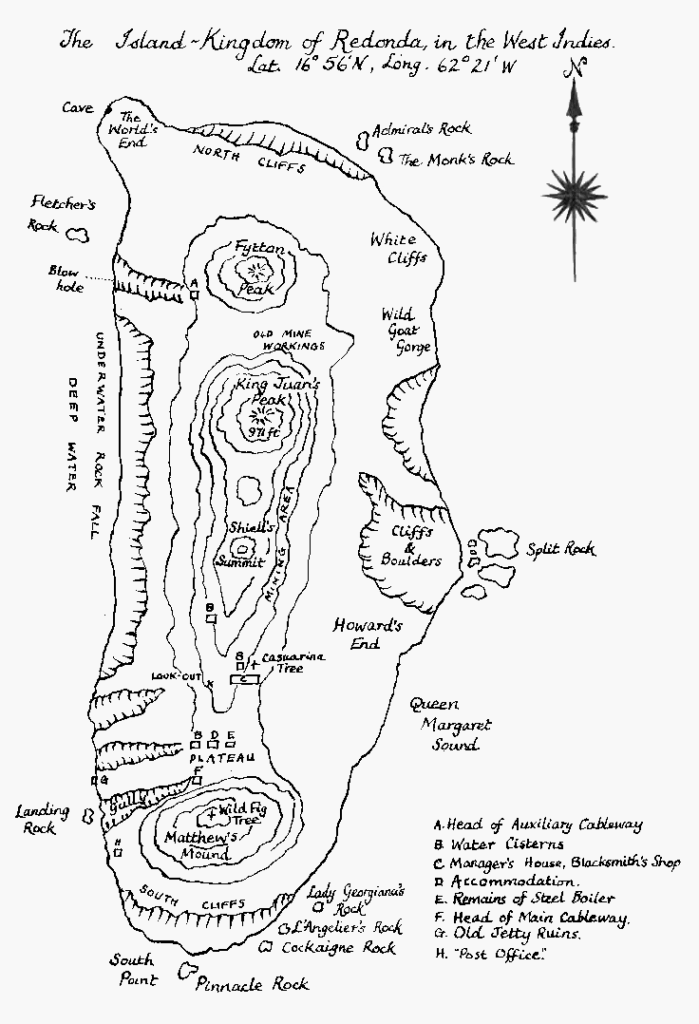 Redonda Island Map